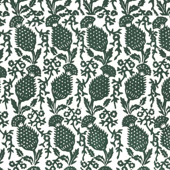 Green Traditional Romagna Print Paper ~ Rossi Italy ~ Xylography